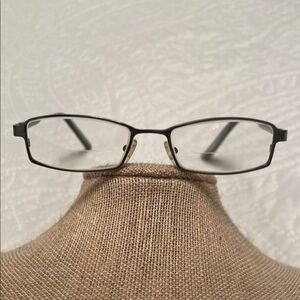 Like New Women’s Prescription Bifocal Glasses Black & Nickel Frames